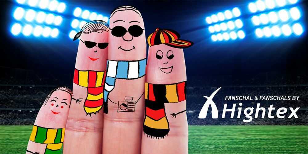Kinder Fanschal gestrickt vom Fanschal Hersteller -  Fanschalstrickerei